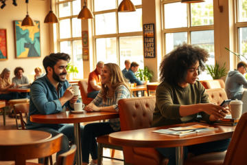 A couple discussing their faith and relationships in a cozy setting, symbolizing the journey of current Christian dating.