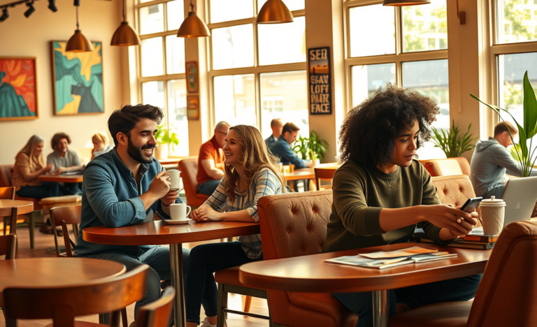 A couple discussing their faith and relationships in a cozy setting, symbolizing the journey of current Christian dating.