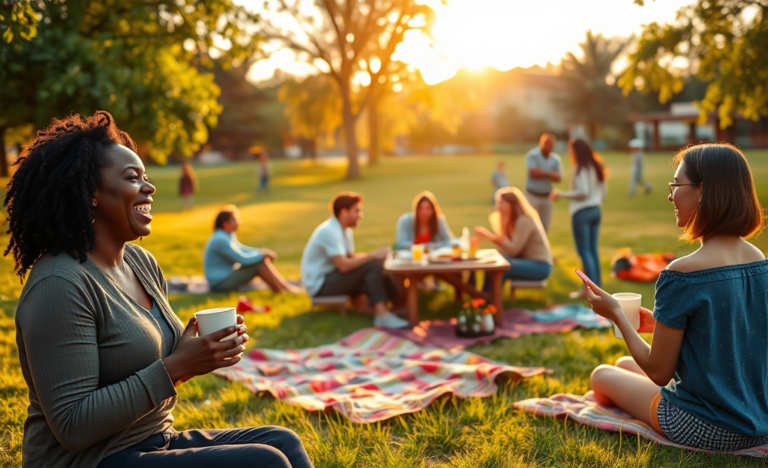 A group of diverse Christian individuals engaging in community activities, illustrating various ways to meet Christian people.