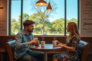 A couple engaging in safe Christian dating, emphasizing faith and values.