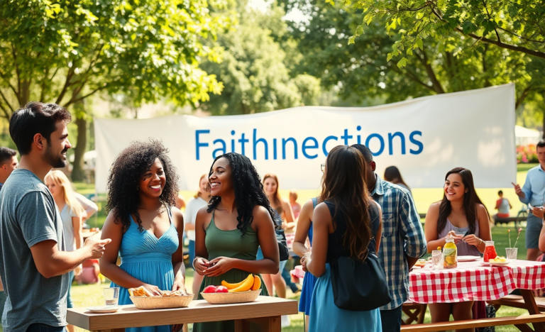 A loving couple attending a church service together, representing Christian dating and relationships.