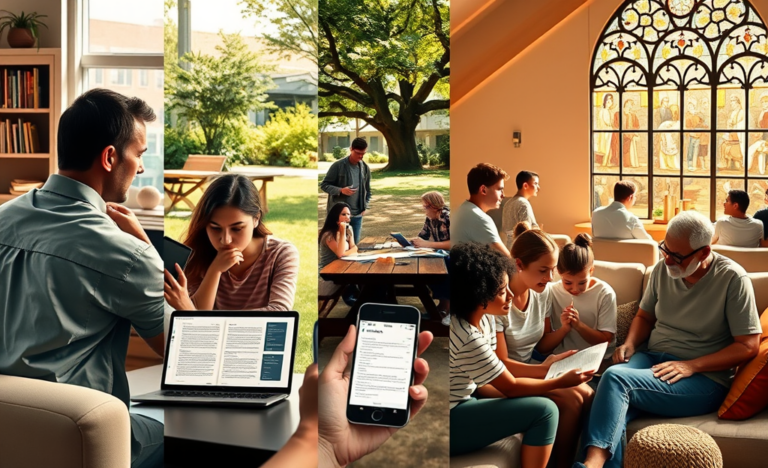 Five effective Christian sites for spiritual growth and understanding.