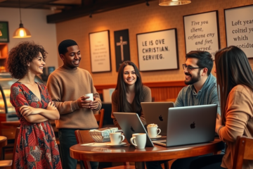 Image depicting Christian singles finding meaningful connections through various platforms