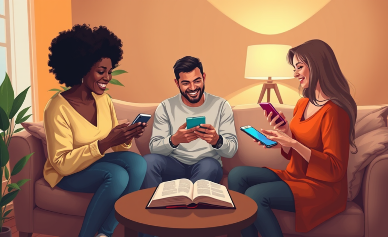 A collage of popular Christian apps such as YouVersion, PrayerMate, and Glorify.