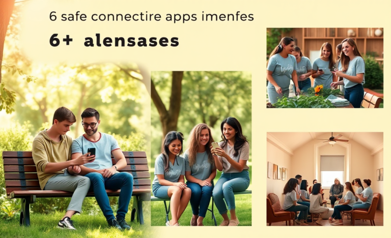 An illustration representing safe alternatives for Christian dating, highlighting community events, apps, and gatherings.