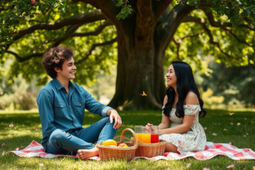 A couple enjoying a simple and meaningful Christian date.