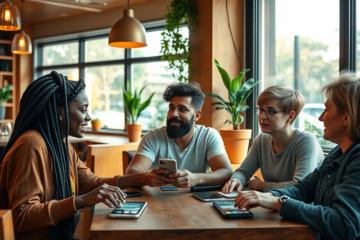 A vibrant graphic showcasing various Christian platforms appealing to younger audiences.