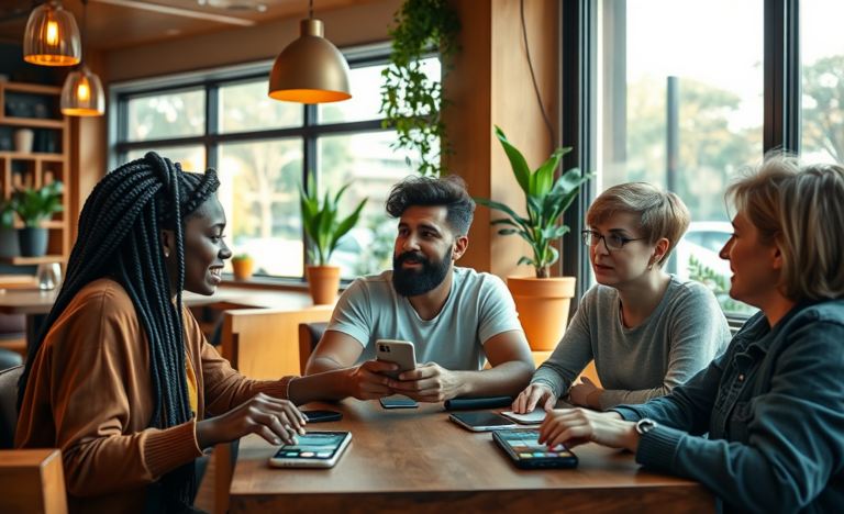 A vibrant graphic showcasing various Christian platforms appealing to younger audiences.