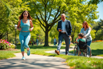 Image depicting a person taking their first step on a path towards their goals.
