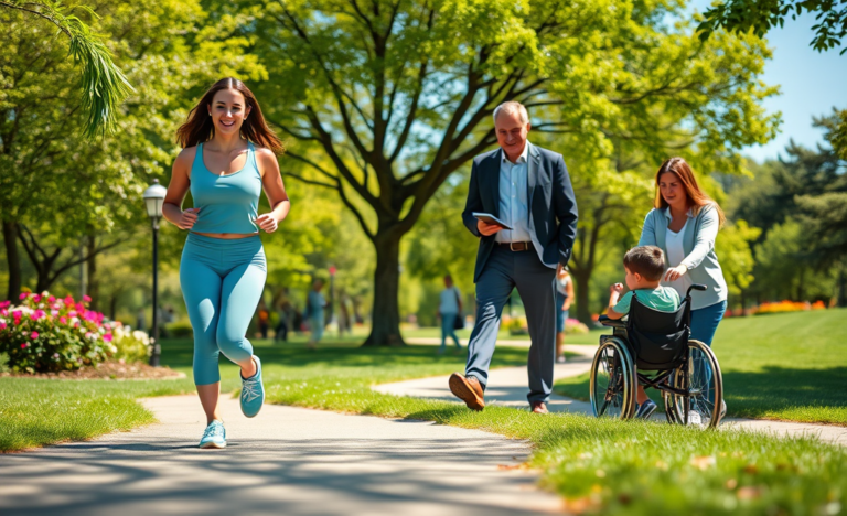 Image depicting a person taking their first step on a path towards their goals.