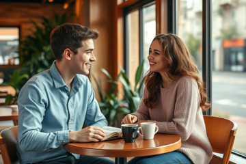 A couple engaging in a Christian relationship, exploring faith and connection together through shared activities.