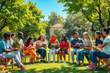 Image depicting people engaging in community activities, reflecting shared values.